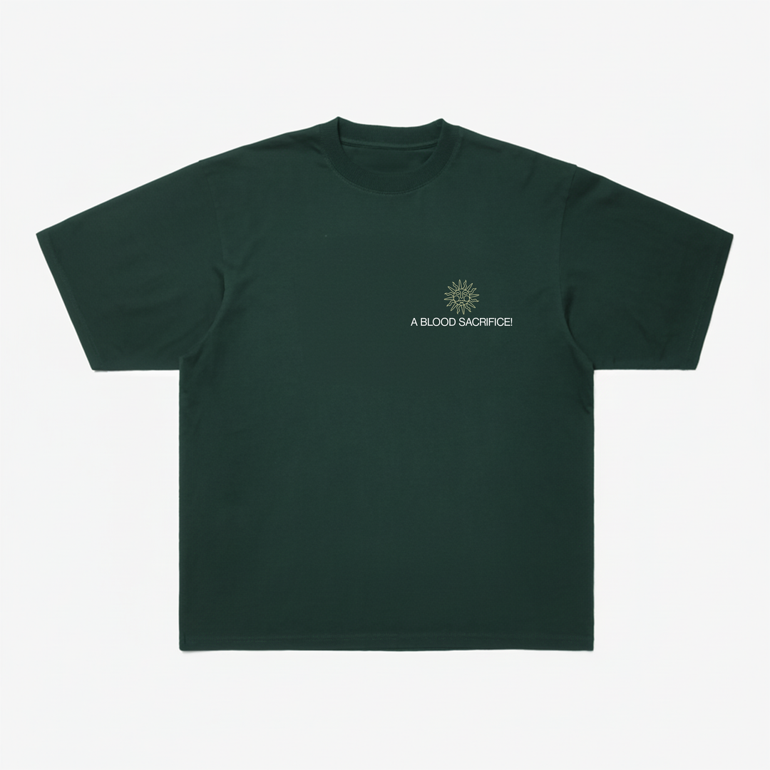 Blood Sacrifice T-shirt - Bottle Green